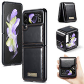 CaseMe 003 Crazy Horse Texture Leather Phone Case, For Samsung Galaxy Z Flip4